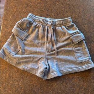 Wild Fable High Rise Cargo Shorts, Small Grey